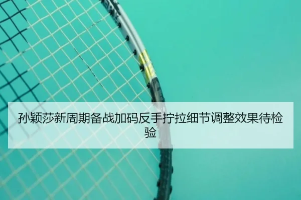 孙颖莎新周期备战加码反手拧拉细节调整效果待检验